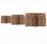 Rustic Theme Wedding Find your Seat Sitting Layout