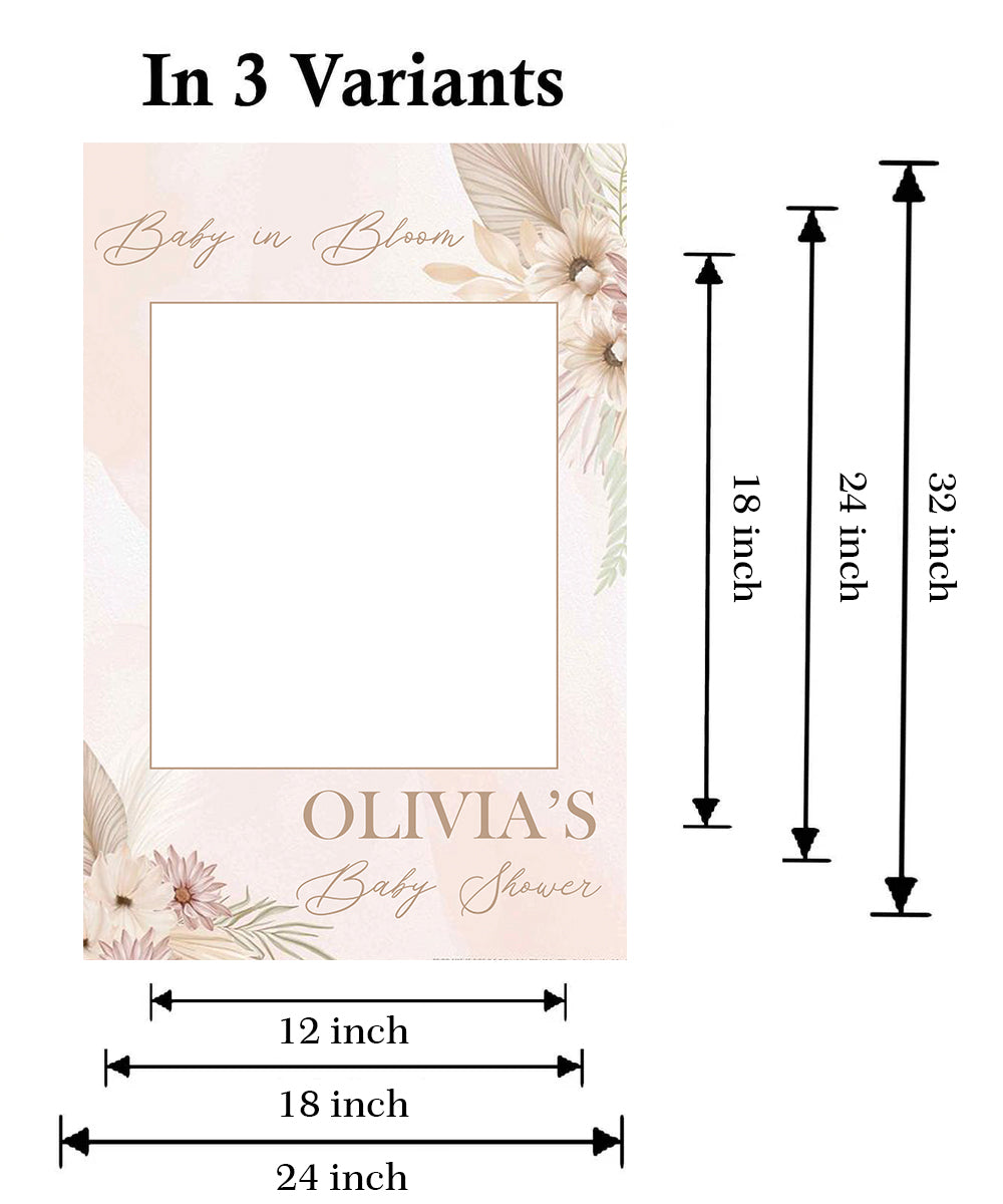 Baby Shower Party Selfie Photo Booth Frame