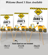 Construction Theme Birthday Party Yard Sign/Welcome Board.