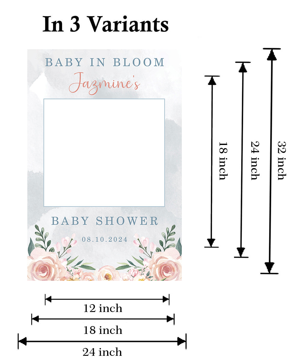 Baby Shower Party Selfie Photo Booth Frame