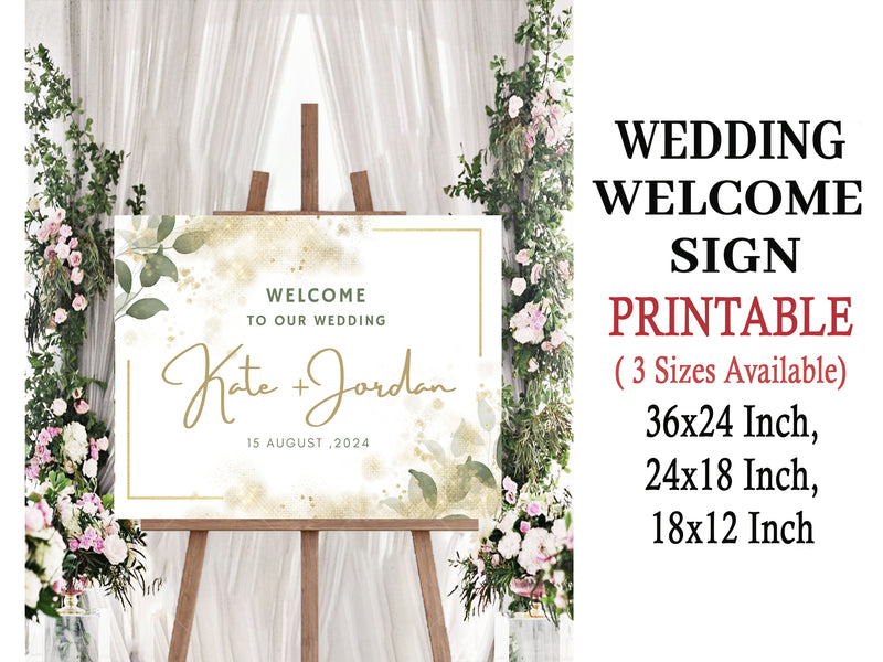 Wedding Welcome Sign Board for Decoration