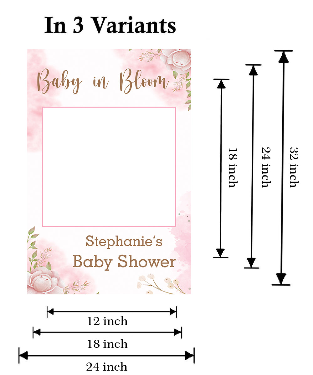 Baby Shower Party Selfie Photo Booth Frame