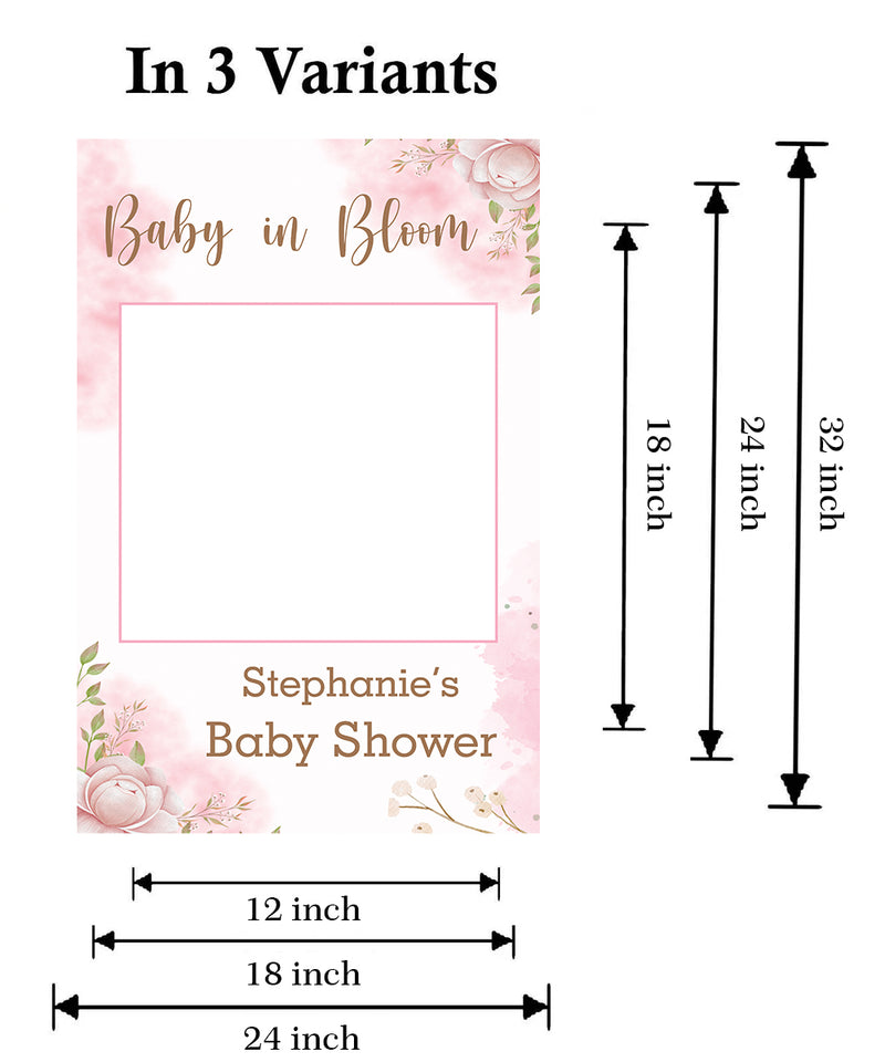 Baby Shower Party Selfie Photo Booth Frame