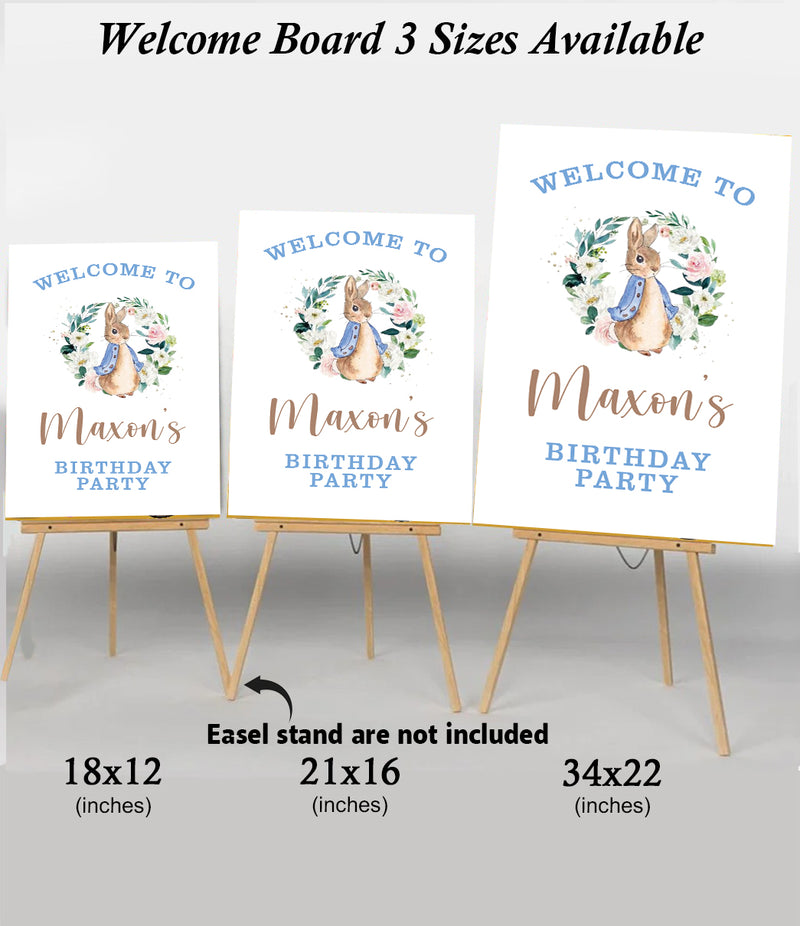 Bunny Theme Birthday Party Yard Sign/Welcome Board