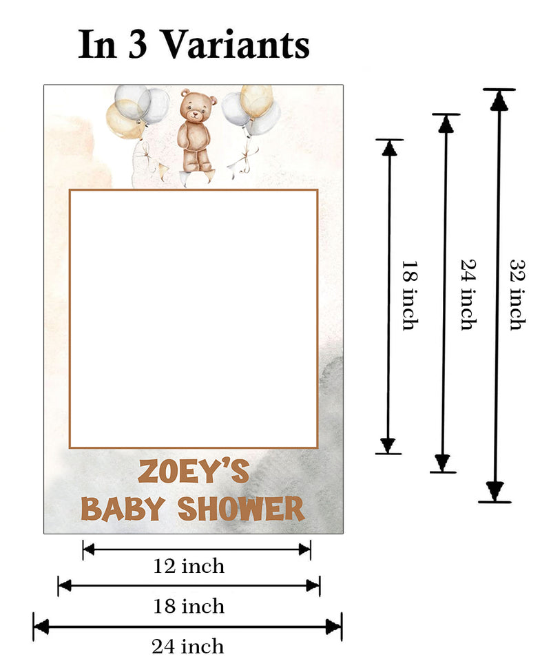 Baby Shower Party Selfie Photo Booth Frame