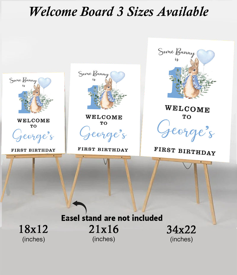 Bunny Theme Birthday Party Yard Sign/Welcome Board