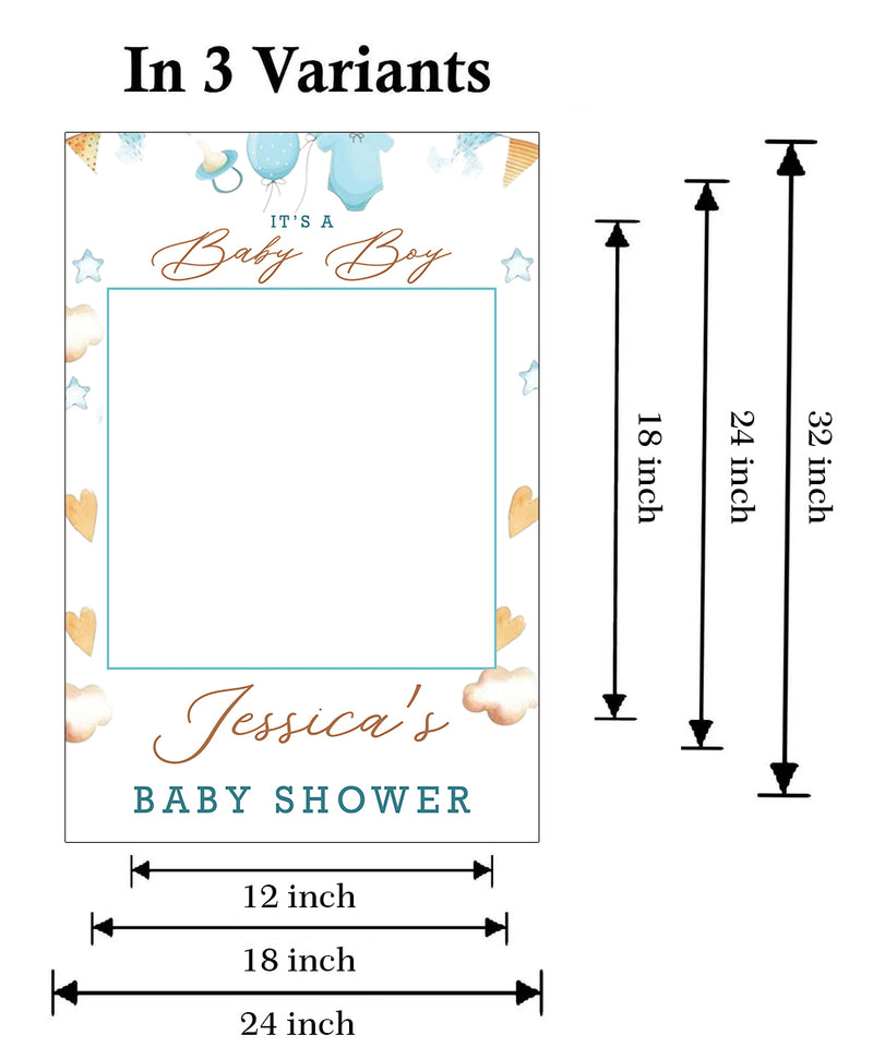 Baby Shower Party Selfie Photo Booth Frame