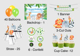 Jungle Birthday Complete Personalize Party Kit