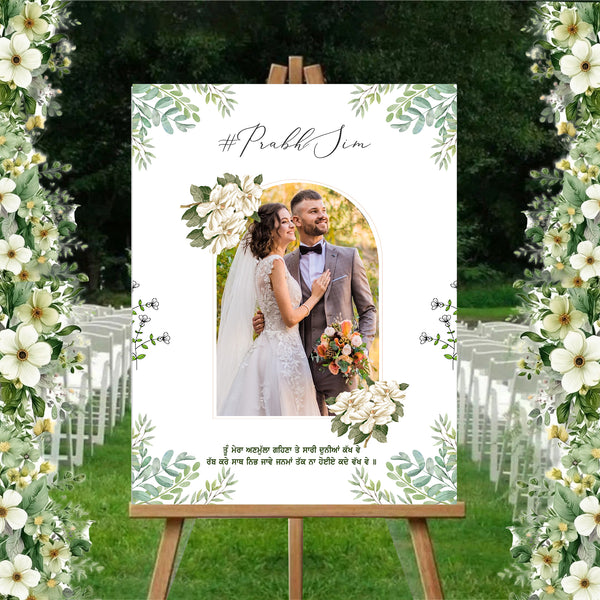 Wedding/ Reception Ceremony Welcome Board for Decoration