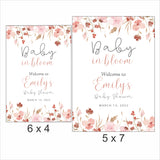 Baby In Bloom Theme Baby Shower E- Invite/Printed Invitation Card