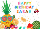 Twotti Fruity Birthday Party Personalized Backdrop