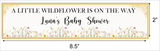 Wild Flower Theme Baby Shower Water Bottle Labels