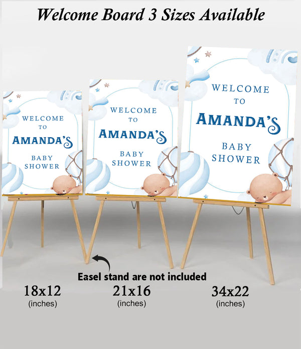 Baby Shower Welcome Board Sign for Decoration