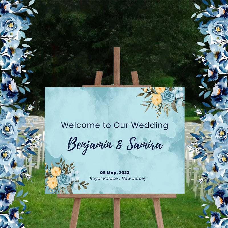 Wedding Welcome Sign Board for Decoration