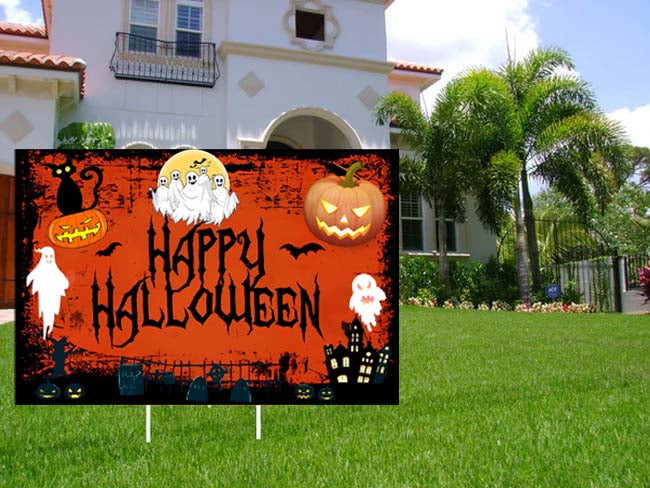 Halloween Party Yard Sign for Decoration