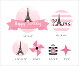 Paris Theme Party Cake Decorating Kit For Birthday Party