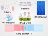 "Pink Or Blue" Baby Shower Party Decoration Kit