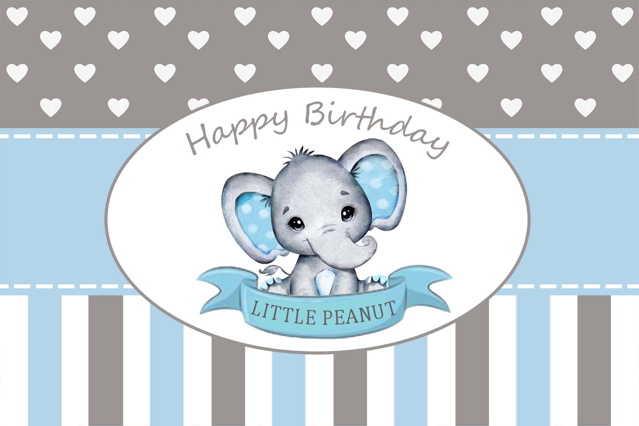 Baby Elephant Birthday Table Mats for Decoration