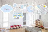 Baby Elephant Birthday Party Theme Hanging Set for Decoration