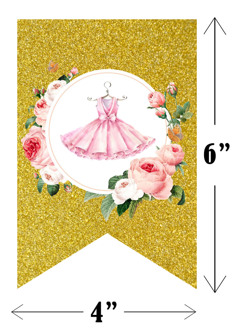 Ballerina Theme  Birthday Party Banner for Decoration