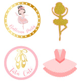 Ballerina Theme Birthday Party Cutouts