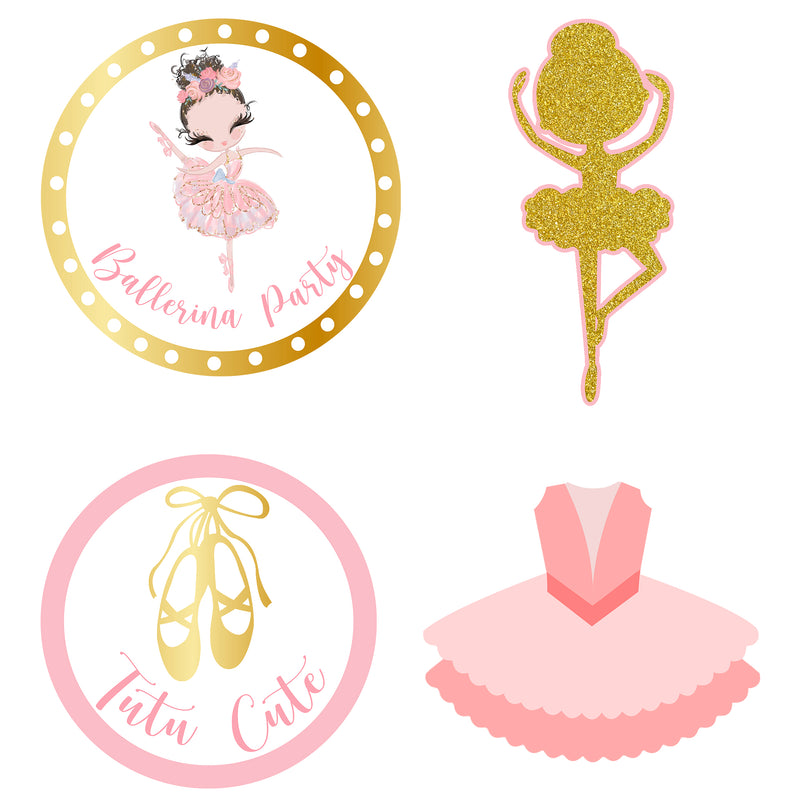 Ballerina Theme Birthday Party Cutouts