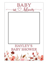 Boho Theme Baby Shower Party Selfie Photo Booth Frame