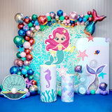 Mermaid Theme Birthday Party Cutouts