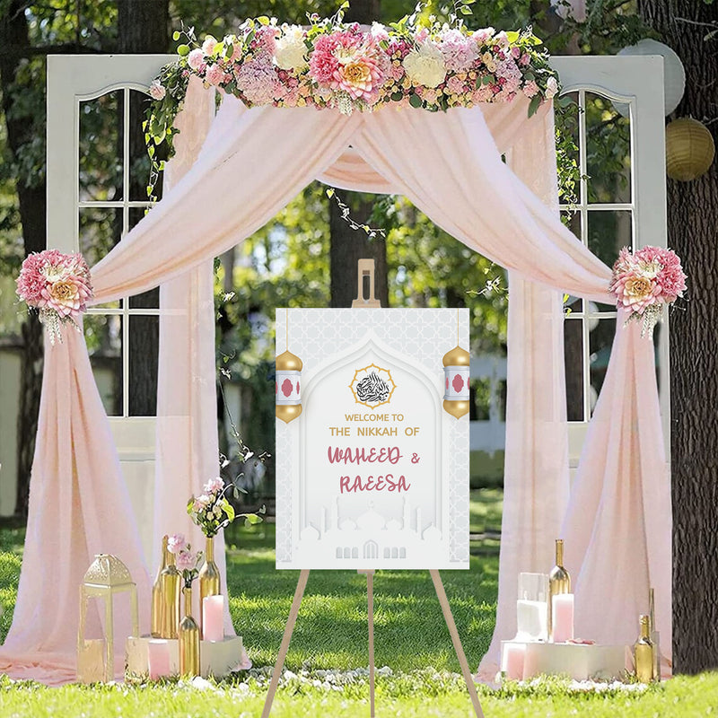 Islamic Wedding Sign/Nikkah Ceremony Board for Decoration