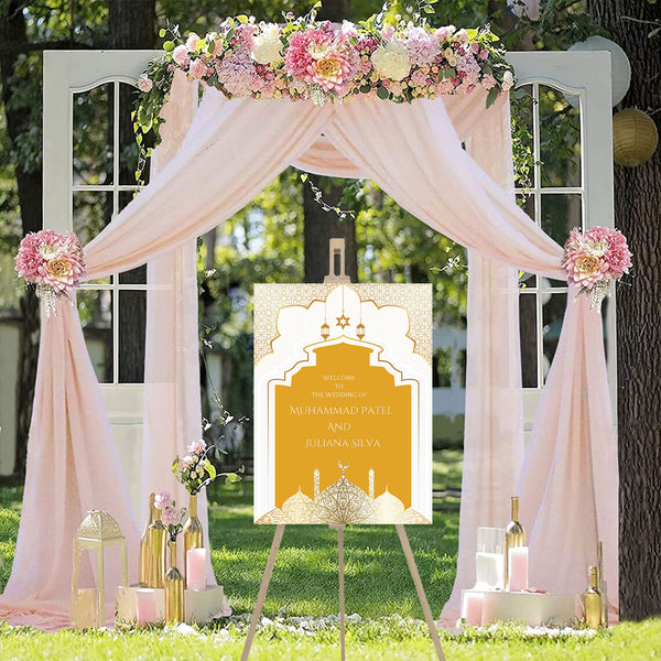 Islamic Wedding Sign Nikkah Ceremony Board for Decoration