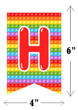 Pop It Theme Birthday Party Banner for Decoration