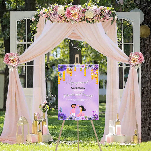 Engagement Ceremony Welcome Board for Decoration