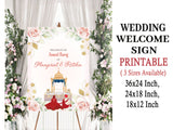 Indian Punjabi Wedding Anand Karaj  Ceremony Welcome Board for Decoration