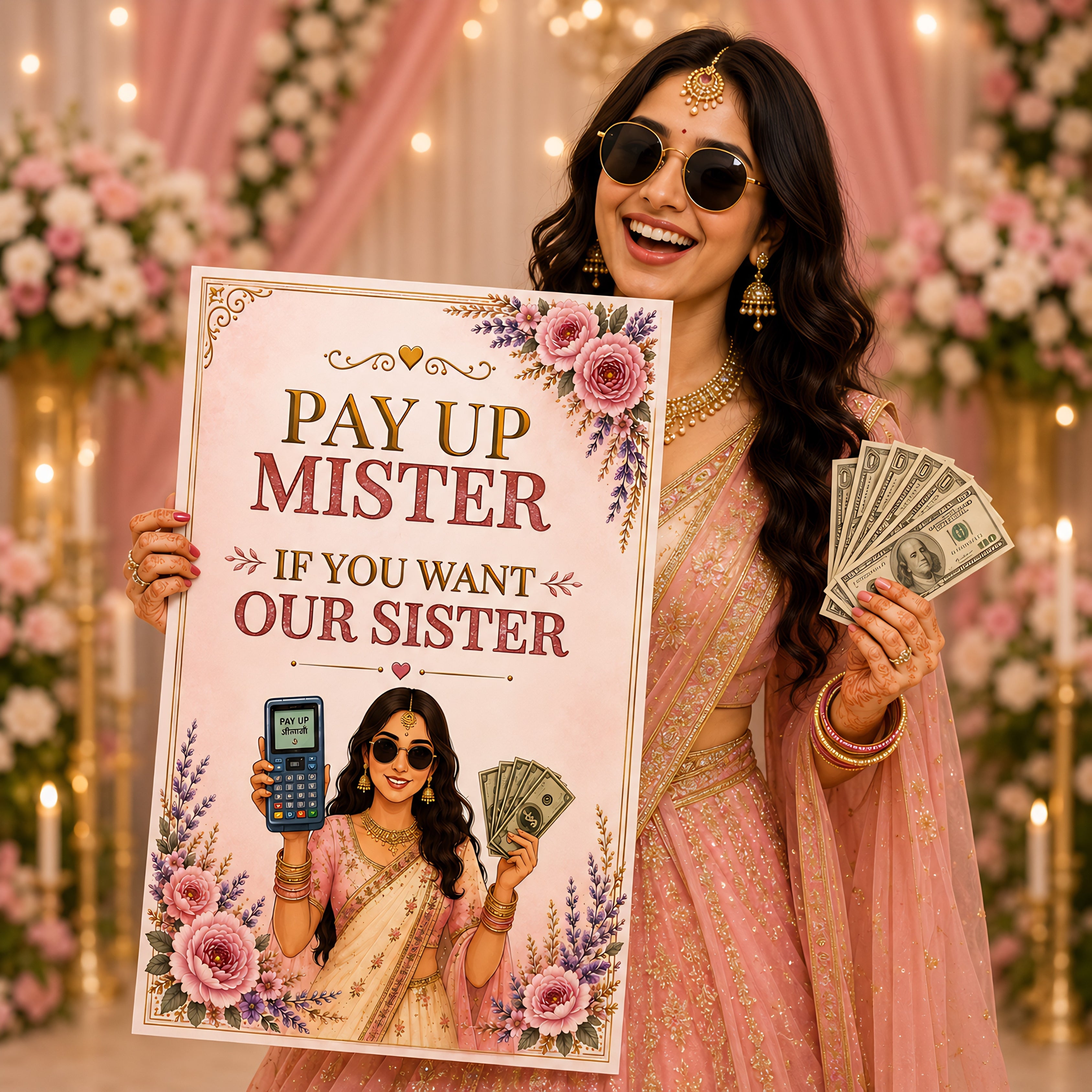 Doli Signs or Ribbon Ceremony Signs  / Bridal Party Signage