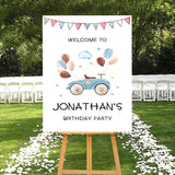 Car Theme Birthday Party Yard Sign/Welcome Board