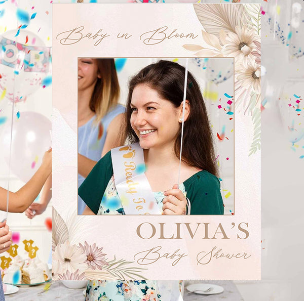 Baby Shower Party Selfie Photo Booth Frame