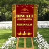 Diwali Welcome Board Sign for Decoration