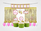 Half Birthday Girls Party Decoration Kit - Personalized