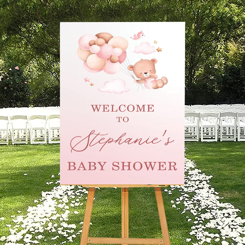 Baby Shower Welcome Board Sign for Decoration