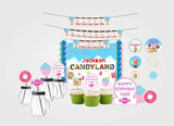 Candyland Theme Birthday Complete Personalize Party Kit