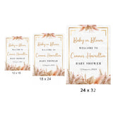 Baby in Bloom Baby Shower Welcome Board Sign for Decoration