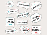 Wedding Party Photo Props Kit