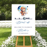 Space Theme Birthday Party Yard Sign/Welcome Board