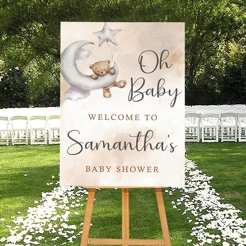 Baby Shower Welcome Board Sign for Decoration