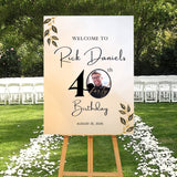 40th Theme Birthday Party Yard Sign/Welcome Board