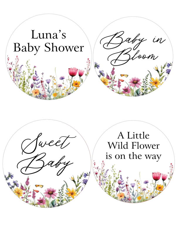 Wild Flower Theme Baby Shower Party Theme Hanging Set for Decoration