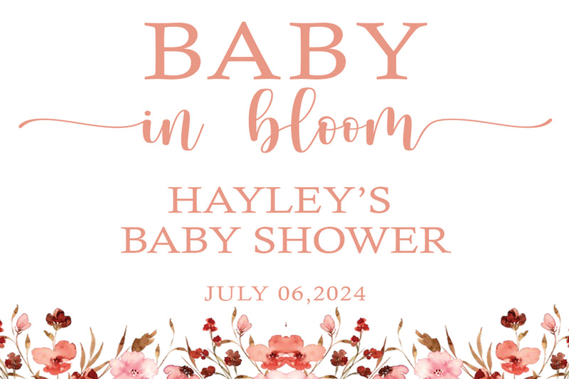 Baby In Bloom Theme Baby Shower Table Mats for Decoration