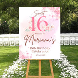 16th Theme Birthday Party Yard Sign/Welcome Board