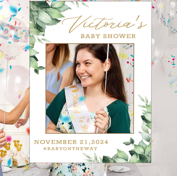 Baby Shower Party Selfie Photo Booth Frame