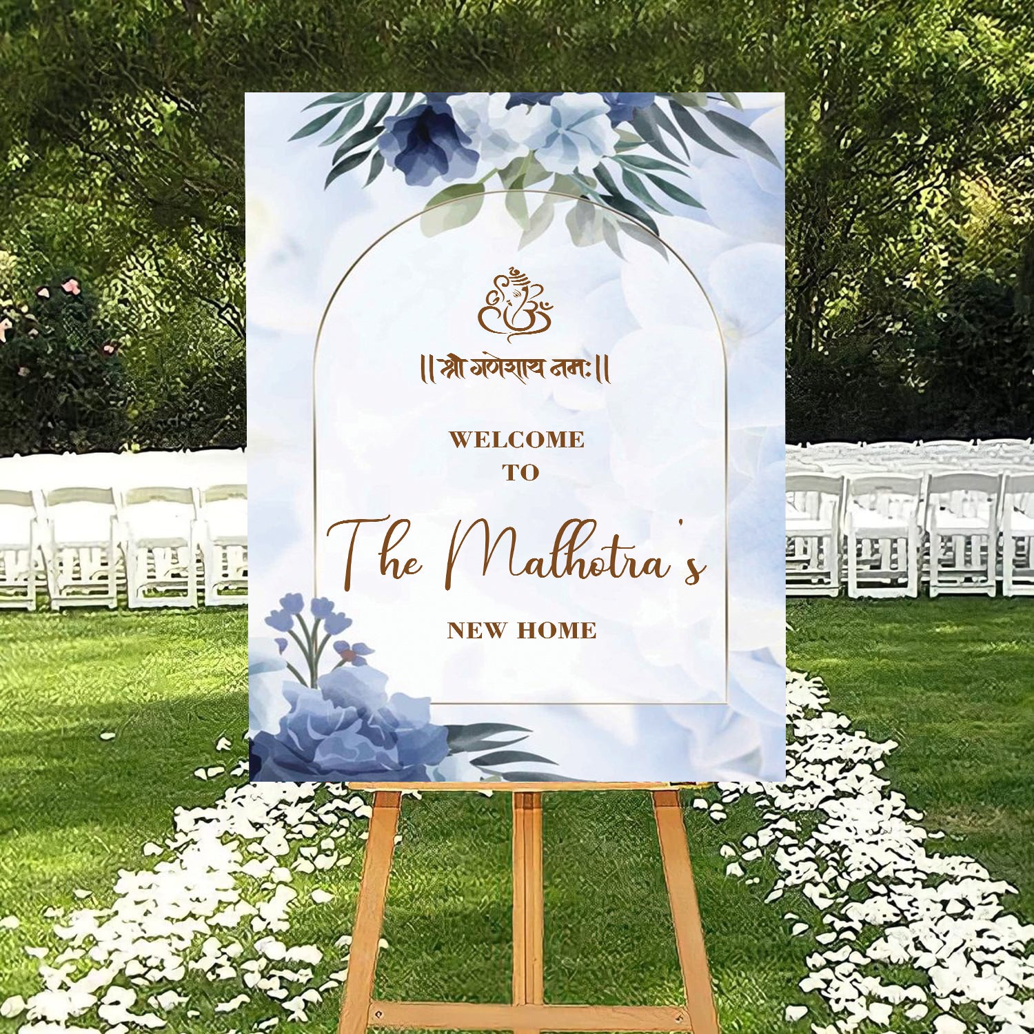 Housewarming Welcome Sign Board for Decoration